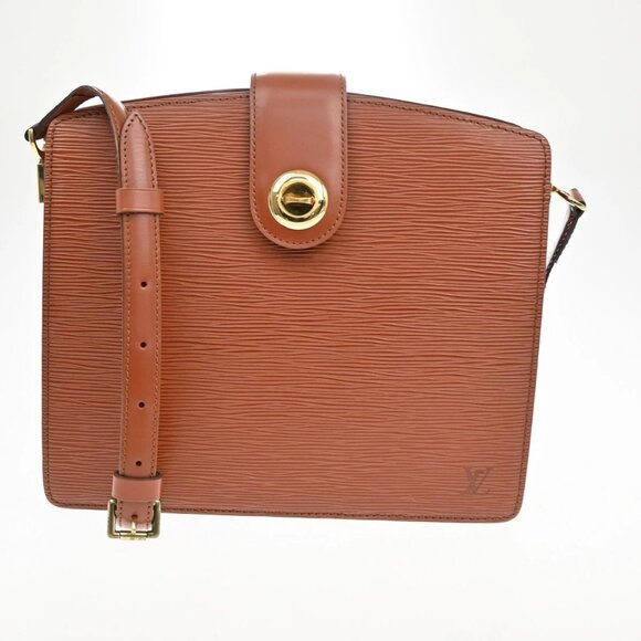 LOUIS VUITTON LV Capucines Shoulder Bag Epi Leather Brown France M52343 80KA705 - Picture 1 of 16